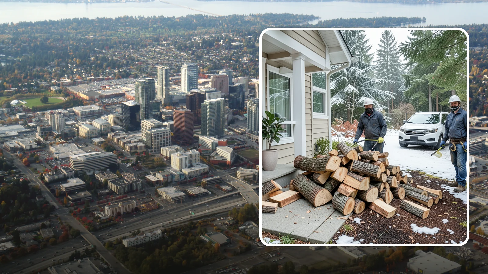 Same-Day Firewood Delivery in Bellevue, King County, WA - Order in the morning and get seasoned firewood delivered the same day, so you never have to wait to stay warm.