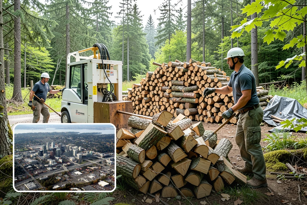 Same-Day Firewood Delivery in Bellevue, King County, WA - Warmth the very same day you order