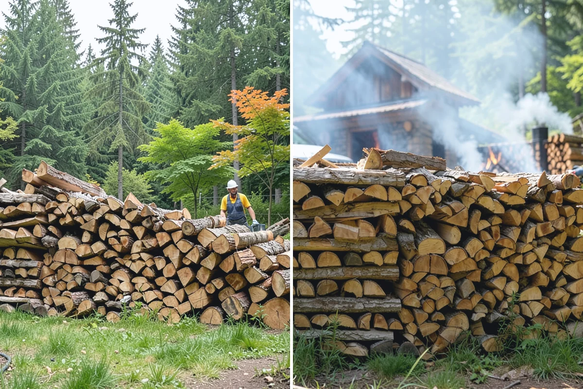 Same-Day Firewood Delivery in Bonney Lake, Pierce County, WA - You place a same-day order early in the day