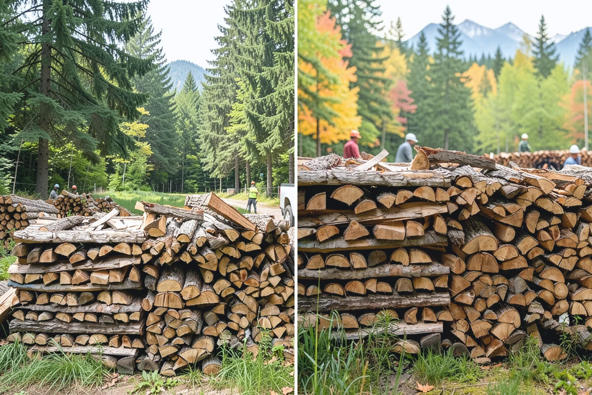 Same-Day Firewood Delivery in Buckley, Pierce County, WA - You place a same-day order early in the day