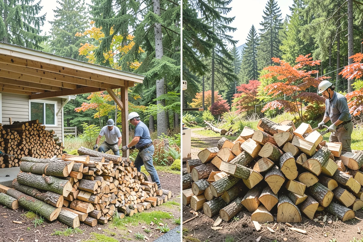 Same-Day Firewood Delivery in Carbonado, Pierce County, WA - You place a same-day order early in the day