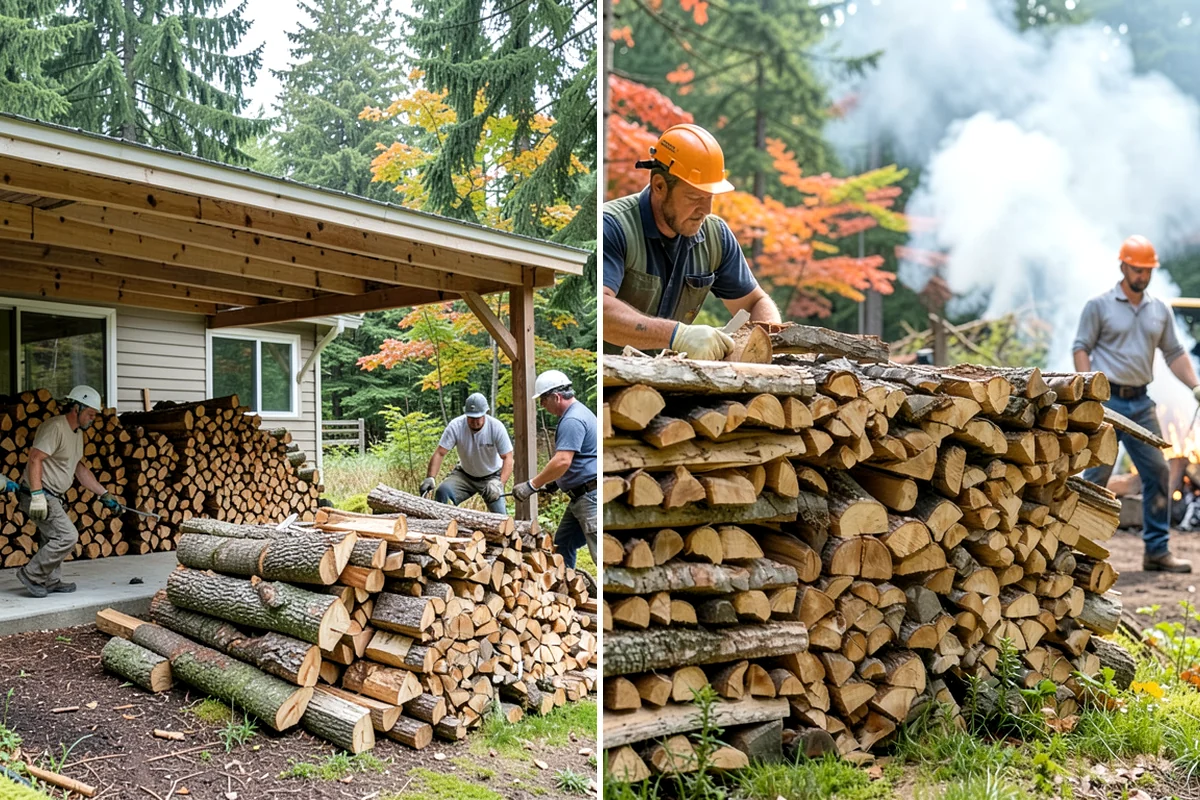 Same-Day Firewood Delivery in Concrete, Skagit County, WA - You place a same-day order early in the day