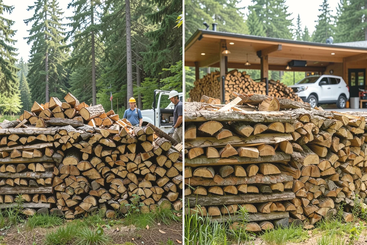 Same-Day Firewood Delivery in Covington, King County, WA - You place a same-day order early in the day