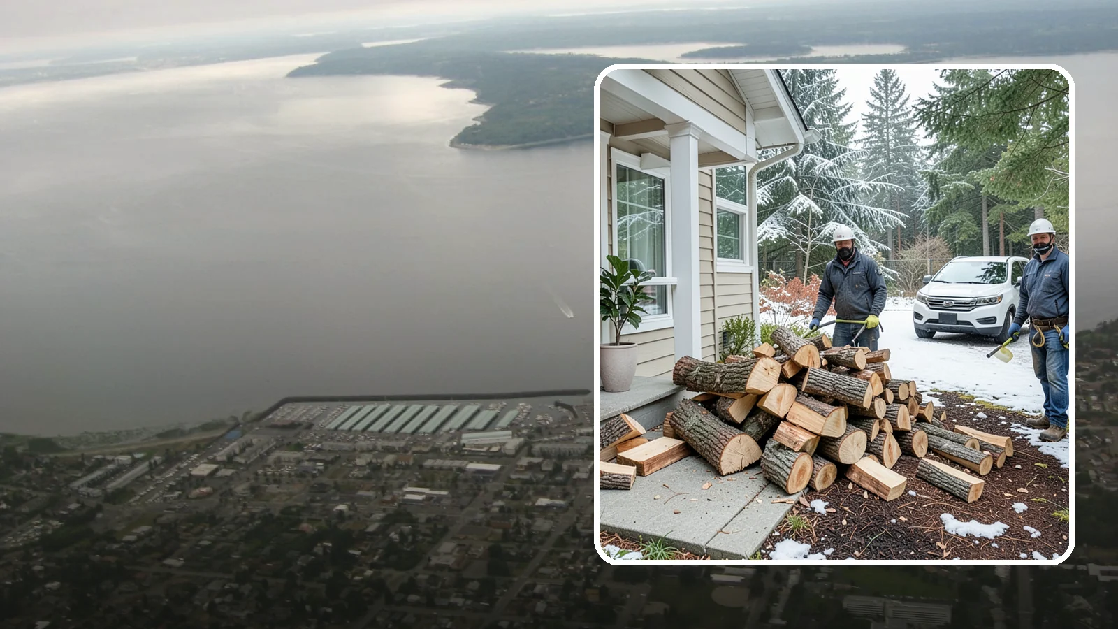 Same-Day Firewood Delivery in Des Moines, King County, WA - Order in the morning and get seasoned firewood delivered the same day, so you never have to wait to stay warm.