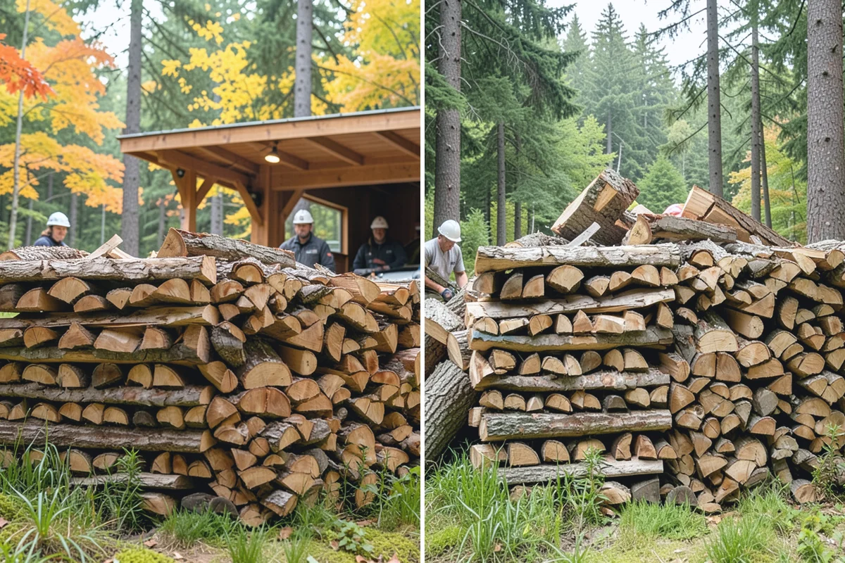 Same-Day Firewood Delivery in Des Moines, King County, WA - You place a same-day order early in the day