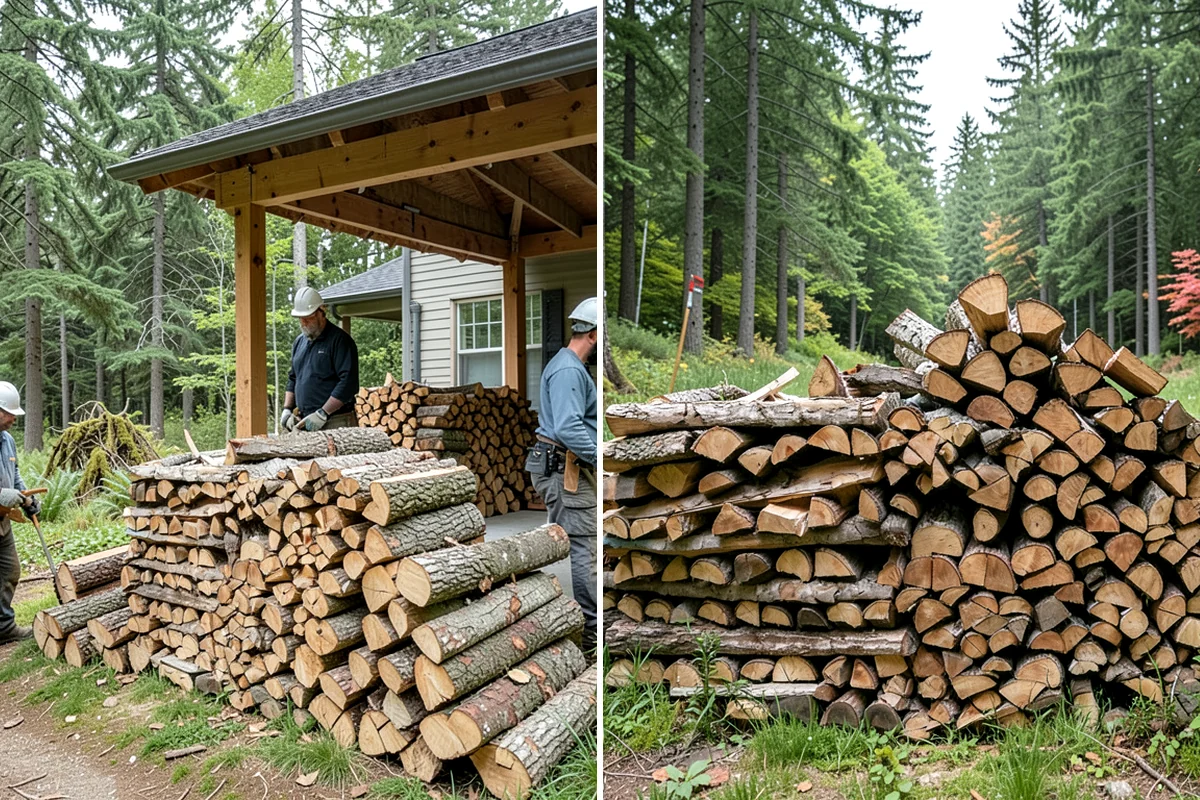 Same-Day Firewood Delivery in Fircrest, Pierce County, WA - You place a same-day order early in the day