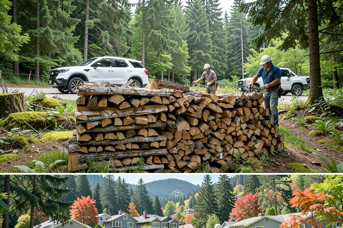 Same-Day Firewood Delivery in Fircrest, Pierce County, WA - Same-day delivery is most useful during the heating season, and ordering early in the day improves your chances.