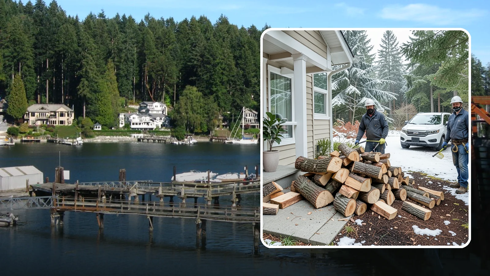 Same-Day Firewood Delivery in Gig Harbor, Pierce County, WA - Order in the morning and get seasoned firewood delivered the same day, so you never have to wait to stay warm.