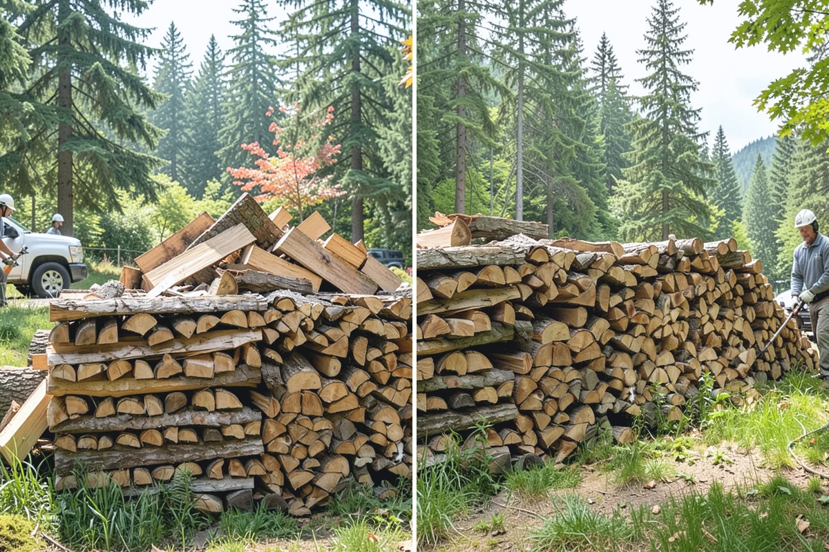 Same-Day Firewood Delivery in Hamilton, Skagit County, WA - You place a same-day order early in the day