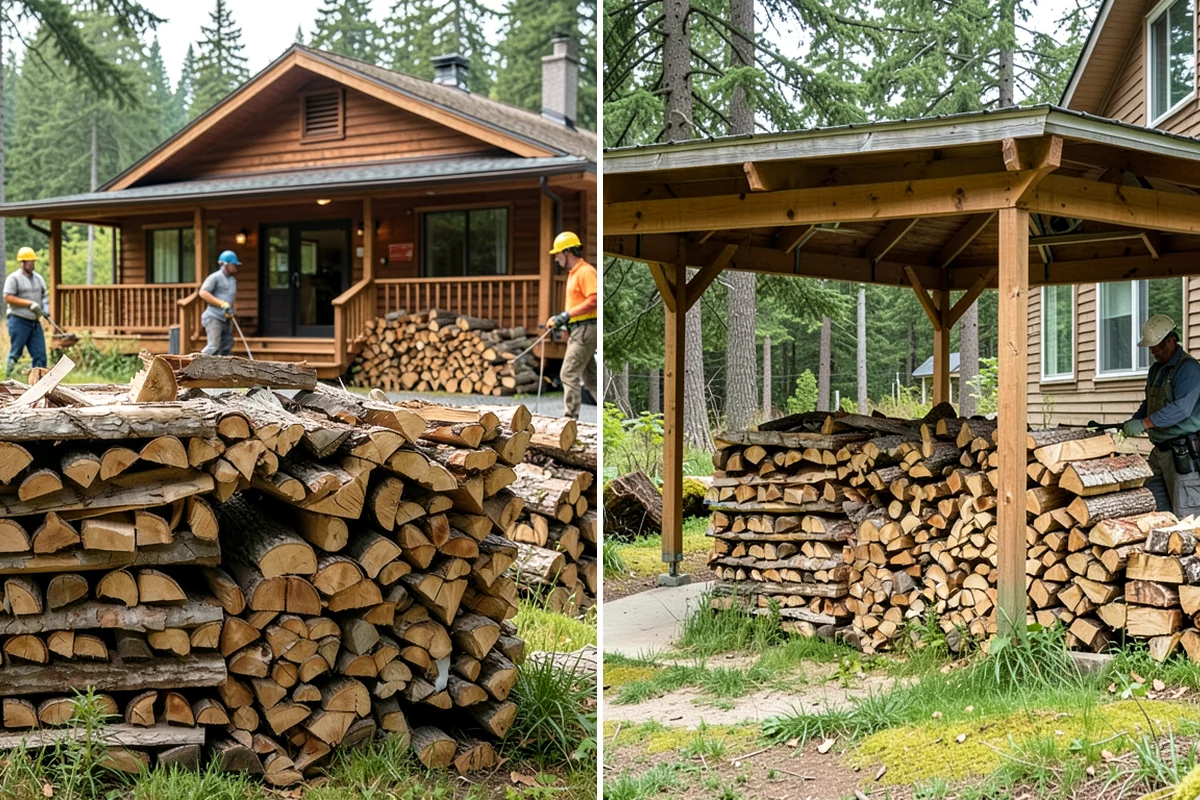 Same-Day Firewood Delivery in Lake Forest Park, King County, WA - You place a same-day order early in the day