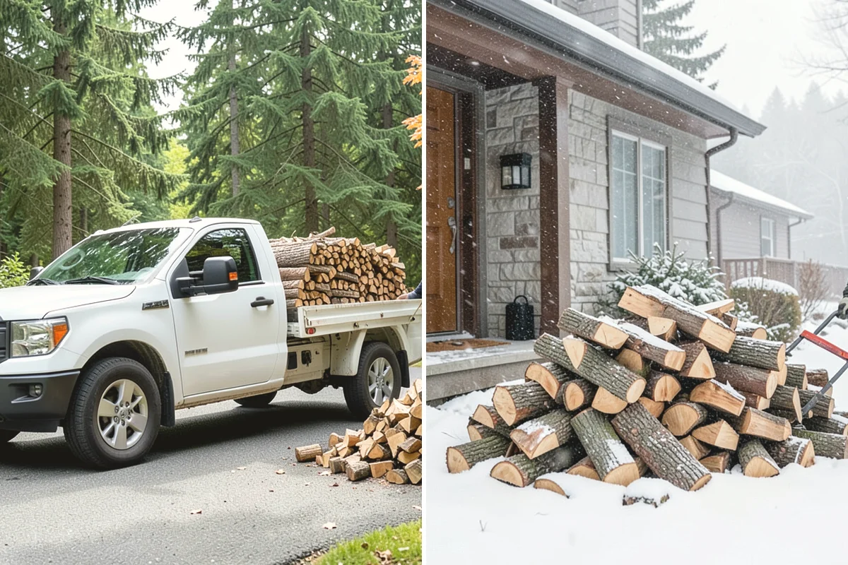 Same-Day Firewood Delivery in Lake Stevens, Snohomish County, WA - You place a same-day order early in the day