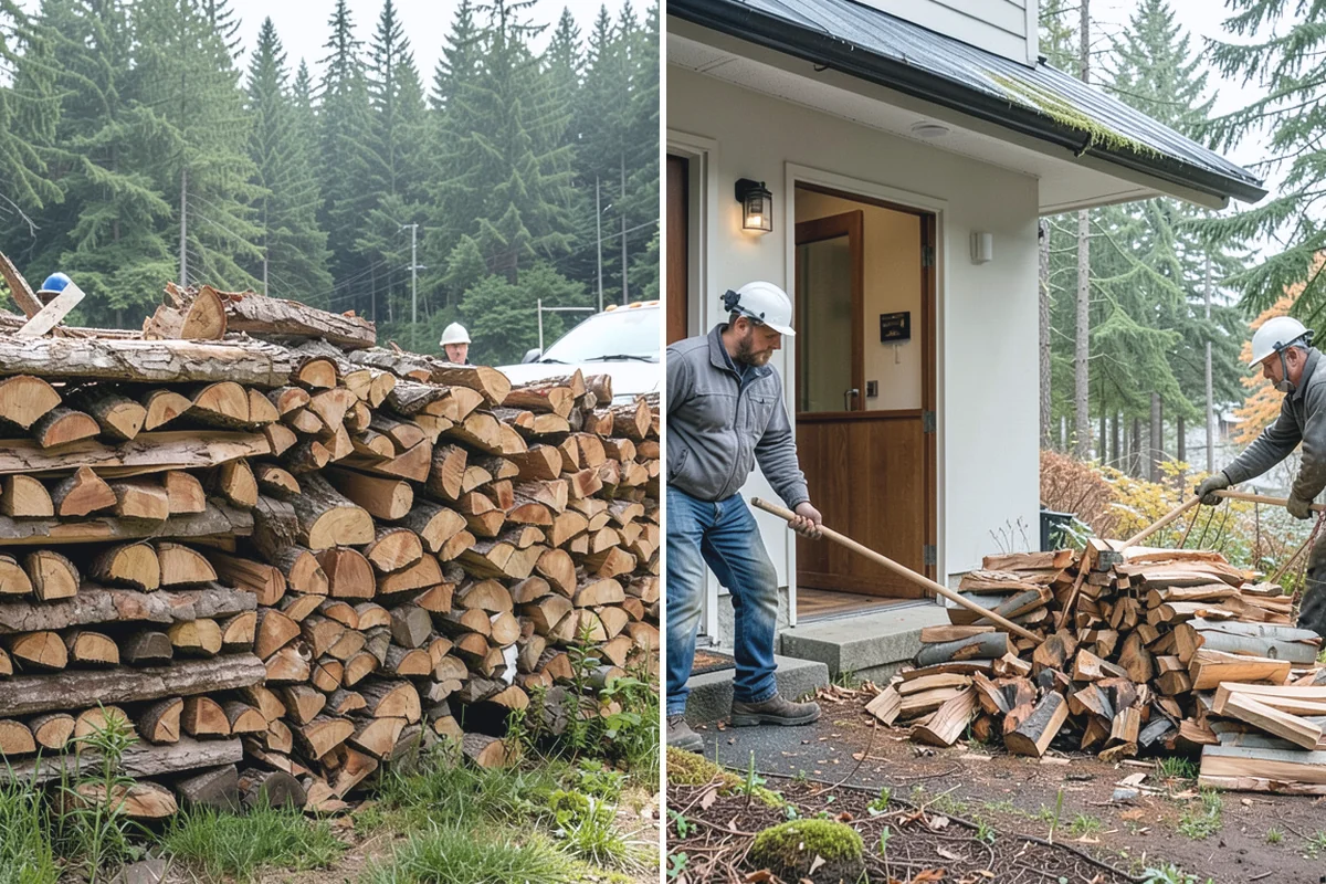 Same-Day Firewood Delivery in Marysville, Snohomish County, WA - You place a same-day order early in the day
