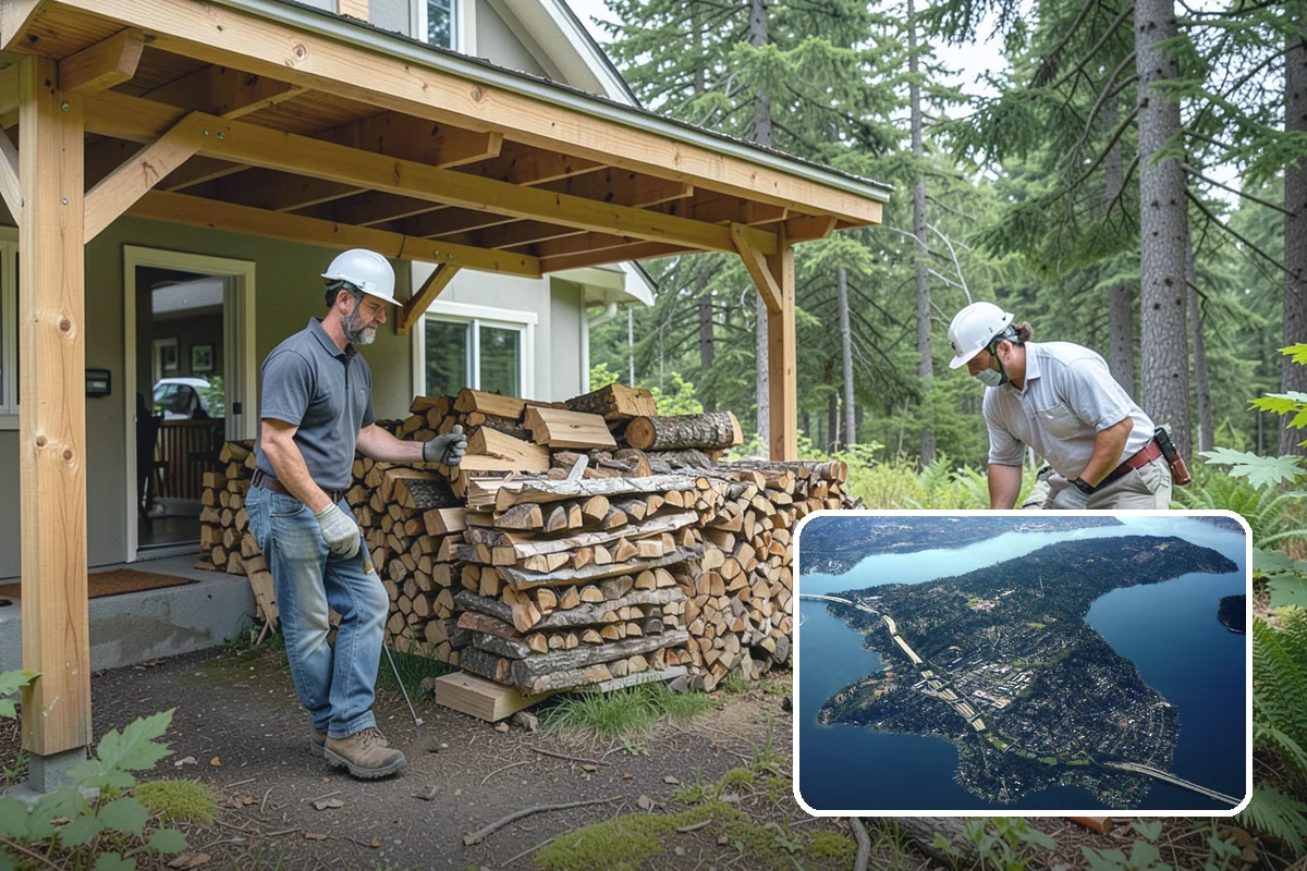 Same-Day Firewood Delivery in Mercer Island, King County, WA - Warmth the very same day you order