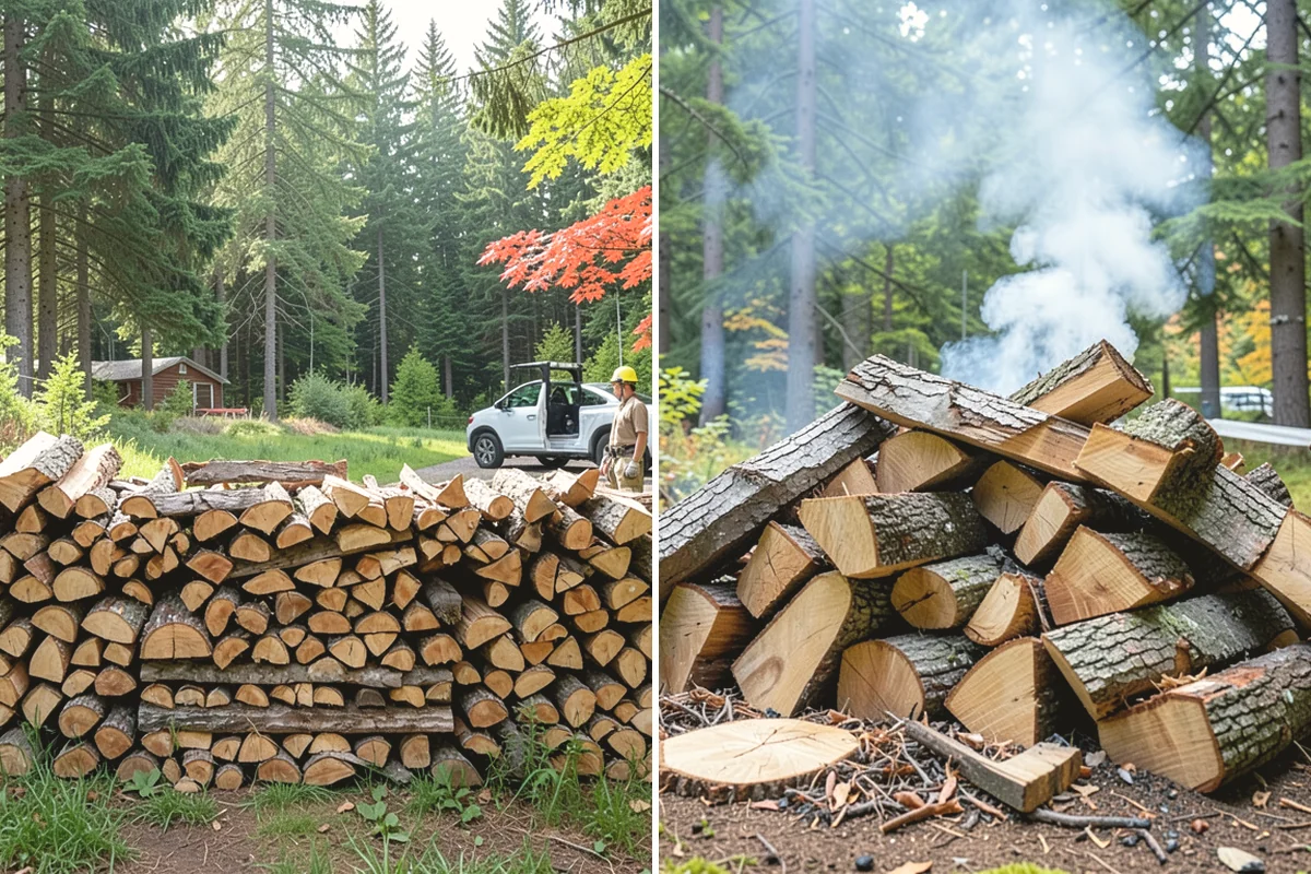 Same-Day Firewood Delivery in Mercer Island, King County, WA - You place a same-day order early in the day