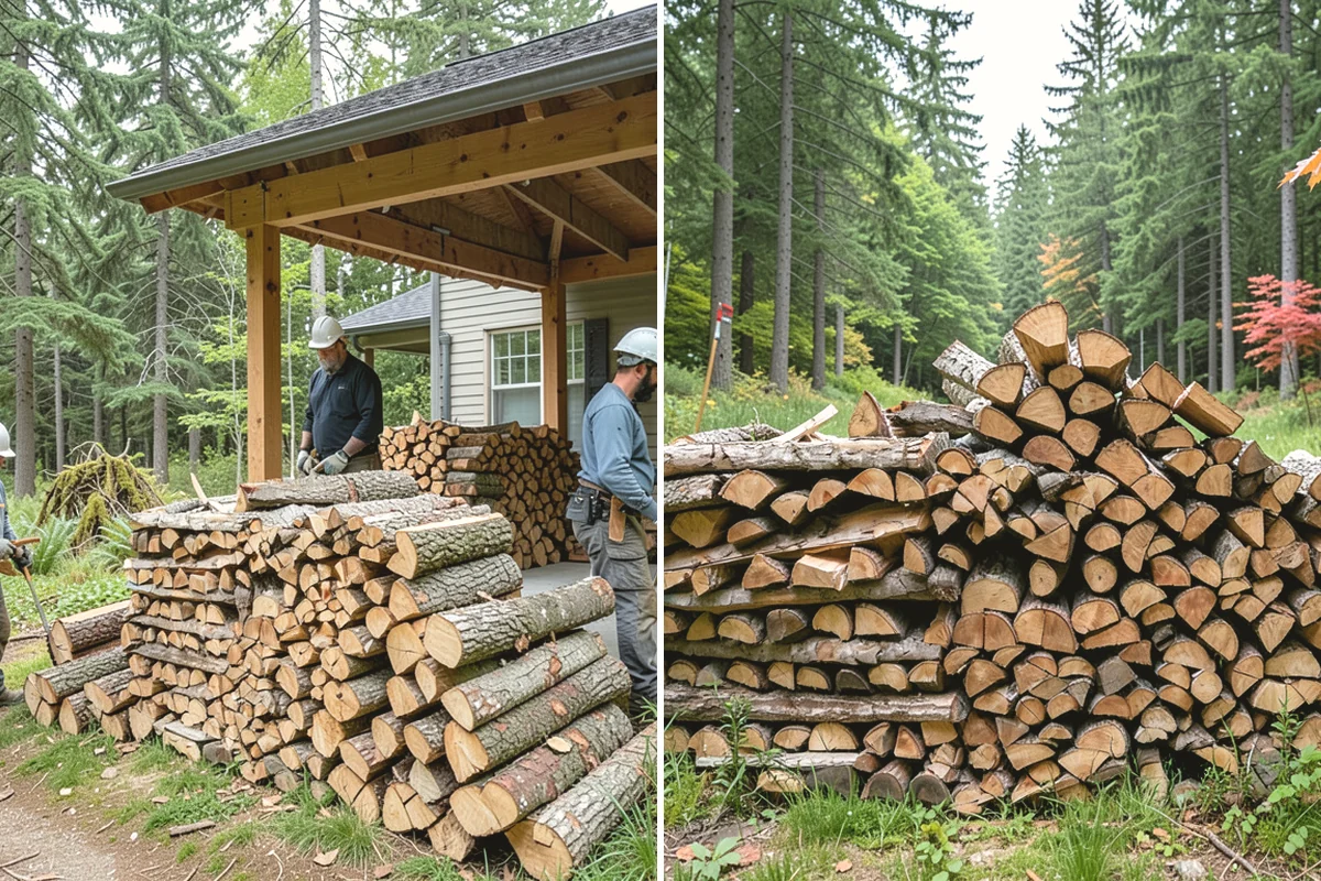 Same-Day Firewood Delivery in Monroe, Snohomish County, WA - You place a same-day order early in the day