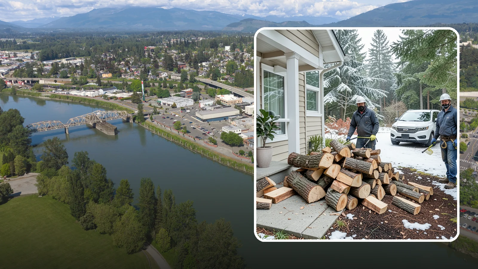 Same-Day Firewood Delivery in Mount Vernon, Skagit County, WA - Order in the morning and get seasoned firewood delivered the same day, so you never have to wait to stay warm.