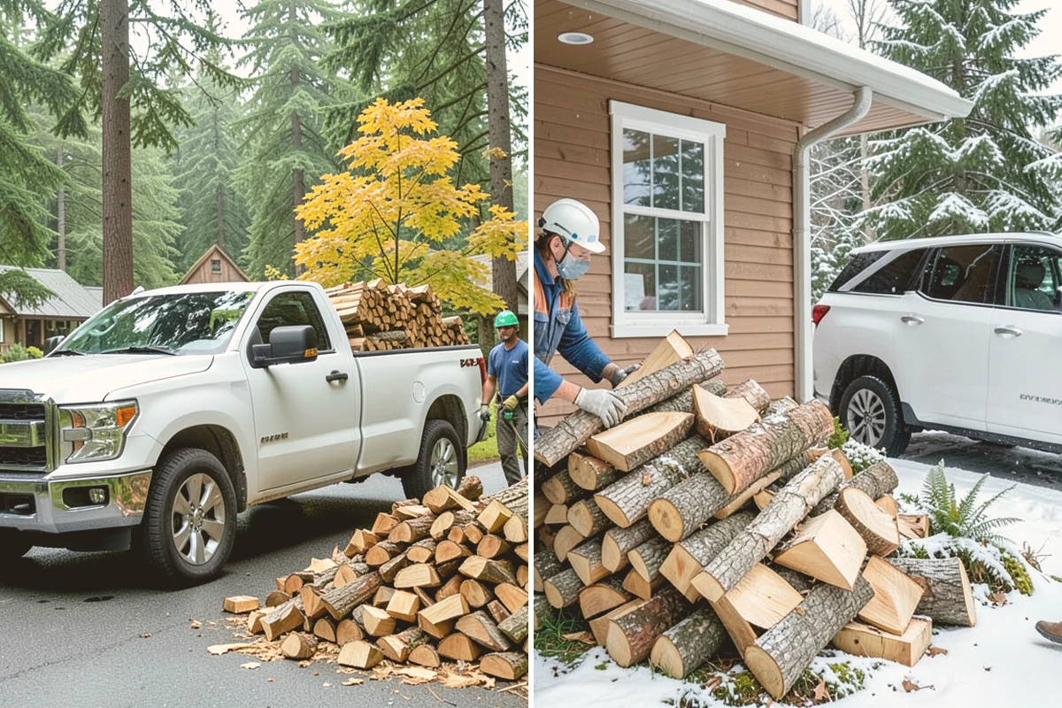 Same-Day Firewood Delivery in Mount Vernon, Skagit County, WA - You place a same-day order early in the day