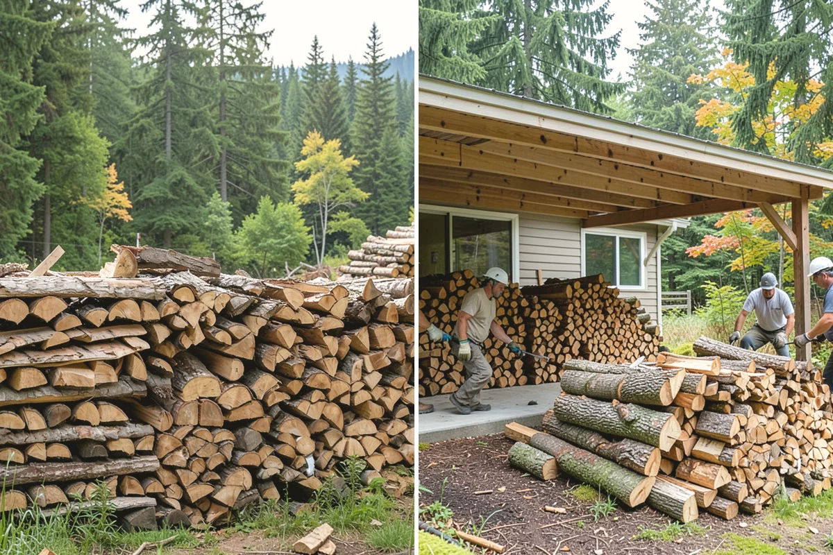 Same-Day Firewood Delivery in North Bend, King County, WA - You place a same-day order early in the day