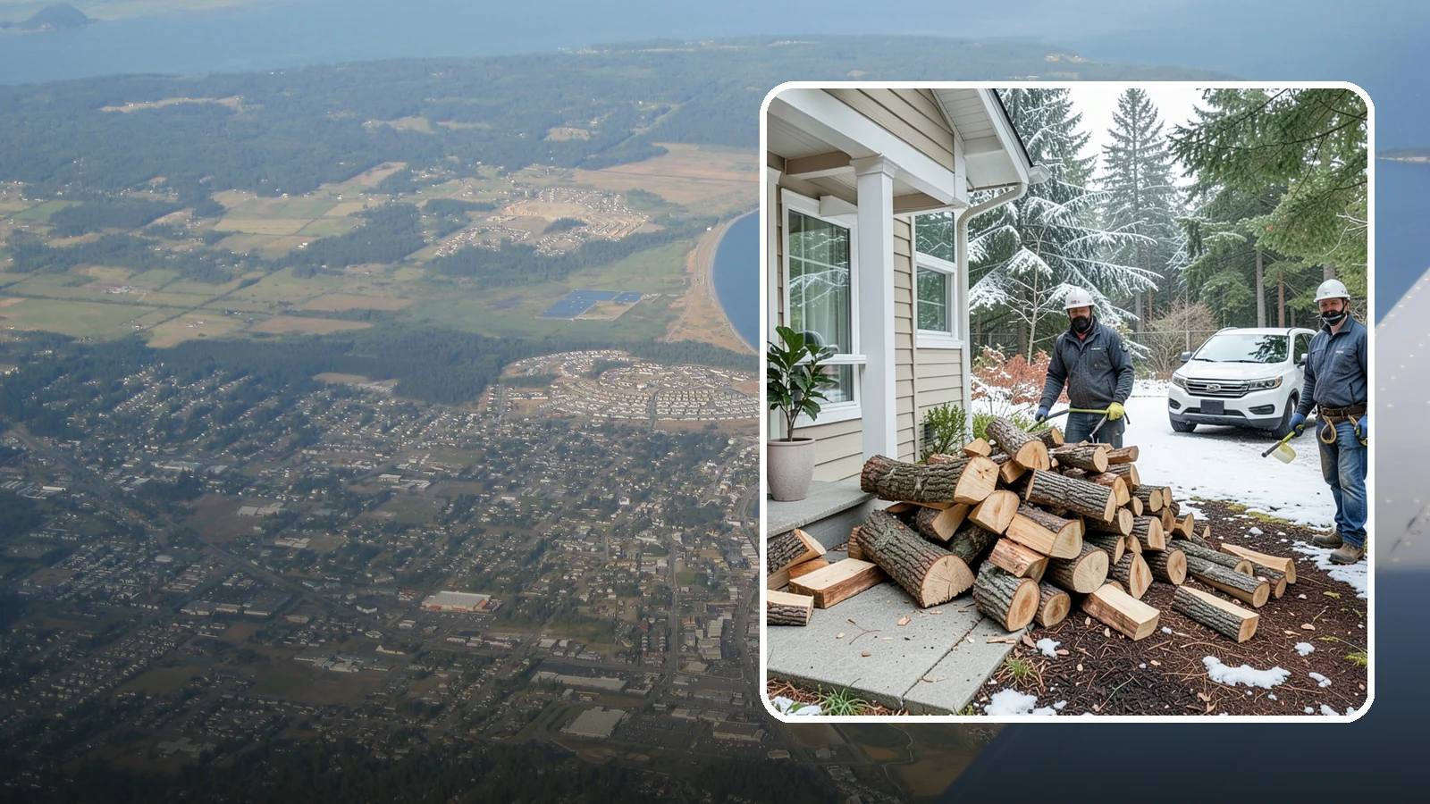 Same-Day Firewood Delivery in Oak Harbor, Island County, WA - Order in the morning and get seasoned firewood delivered the same day, so you never have to wait to stay warm.