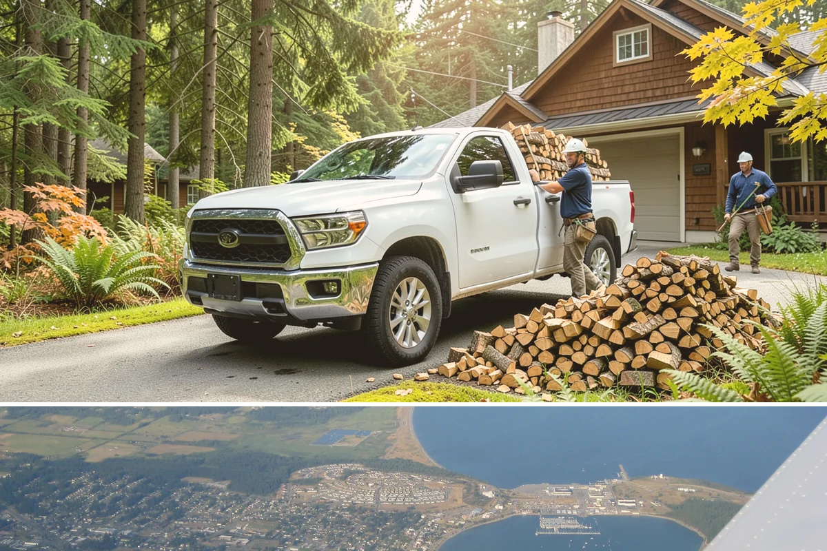 Same-Day Firewood Delivery in Oak Harbor, Island County, WA - Same-day delivery is most useful during the heating season, and ordering early in the day improves your chances.