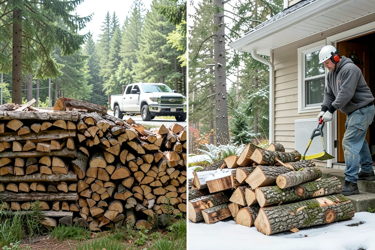 Same-Day Firewood Delivery in Pacific, King County, WA - You place a same-day order early in the day