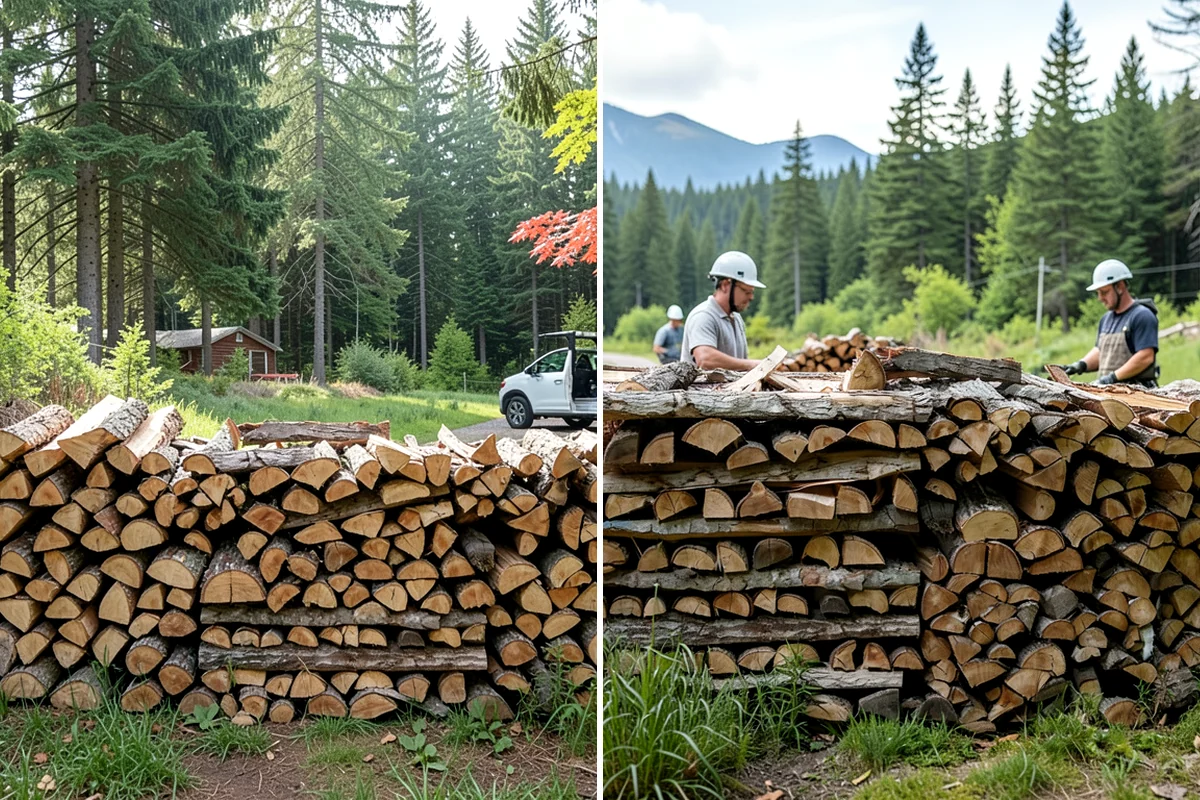 Same-Day Firewood Delivery in Puyallup, Pierce County, WA - You place a same-day order early in the day