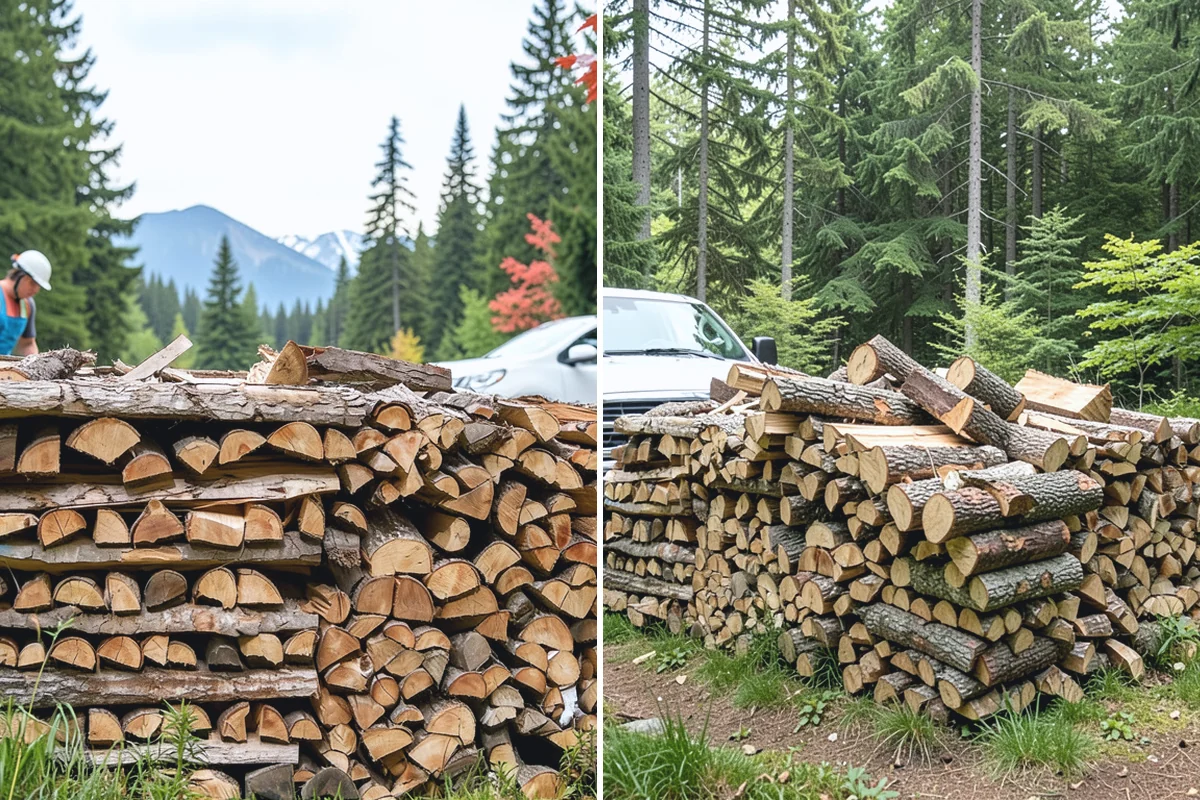 Same-Day Firewood Delivery in South Prairie, Pierce County, WA - You place a same-day order early in the day