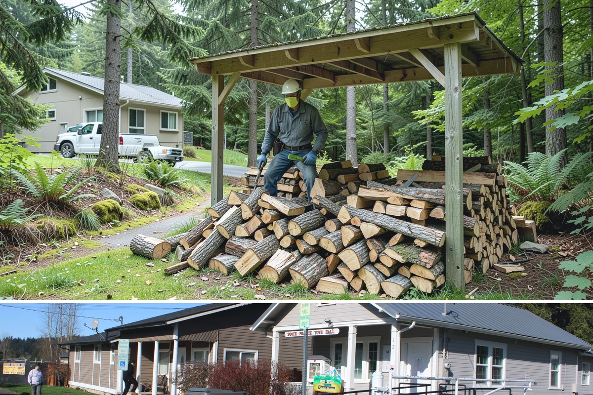 Same-Day Firewood Delivery in South Prairie, Pierce County, WA - Same-day delivery is most useful during the heating season, and ordering early in the day improves your chances.