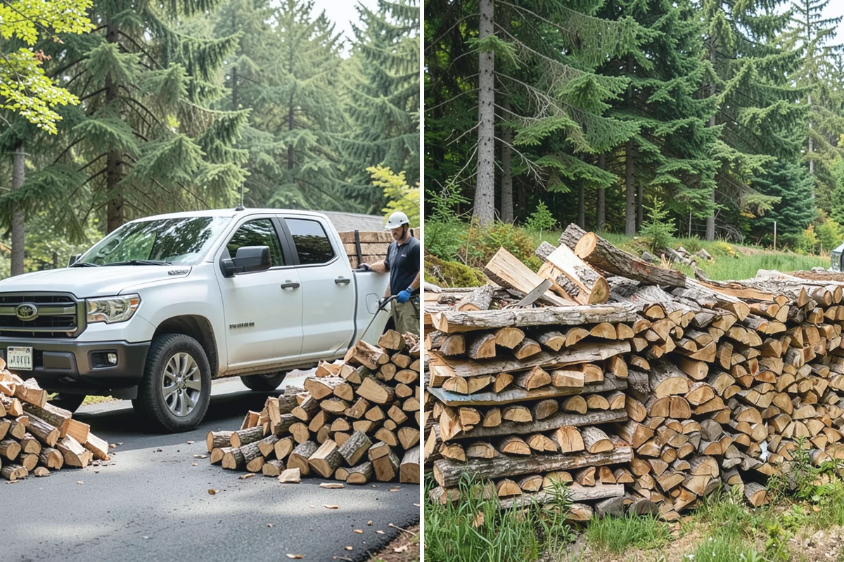 Same-Day Firewood Delivery in Woodinville, King County, WA - You place a same-day order early in the day