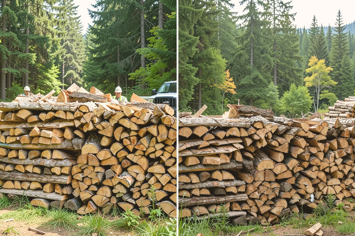 Scheduled Firewood Delivery in Algona, King County, WA - You select your preferred delivery date and window