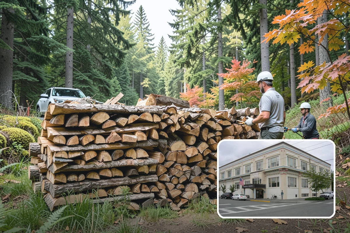 Scheduled Firewood Delivery in Anacortes, Skagit County, WA - You choose the exact delivery date and window