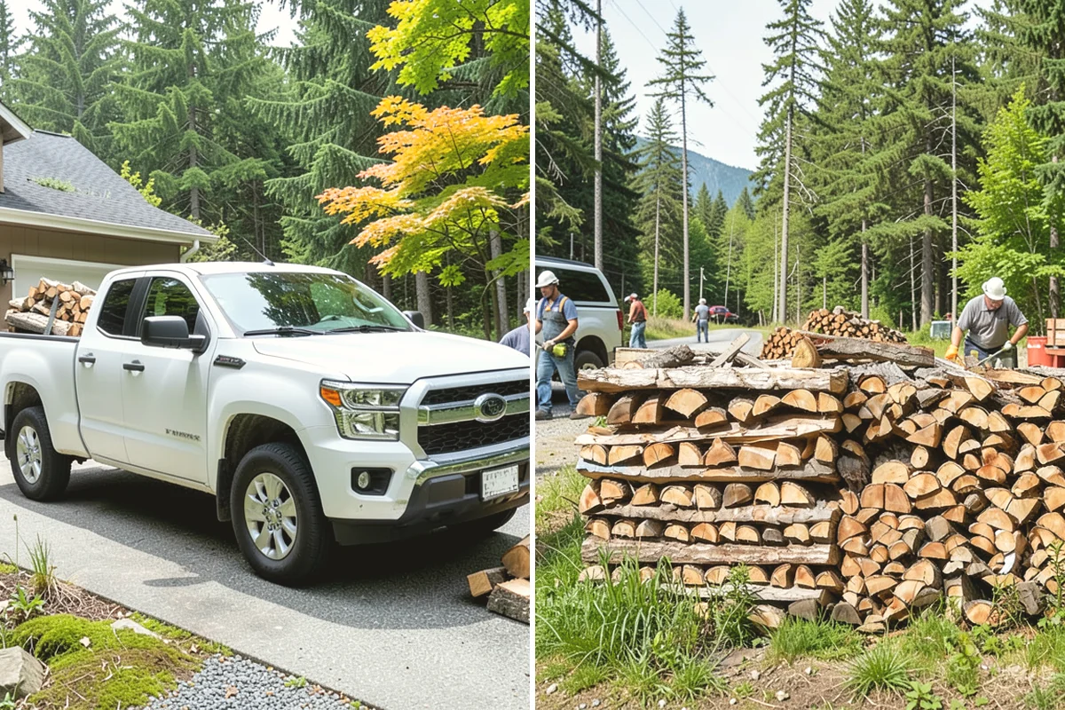 Scheduled Firewood Delivery in Anacortes, Skagit County, WA - You select your preferred delivery date and window