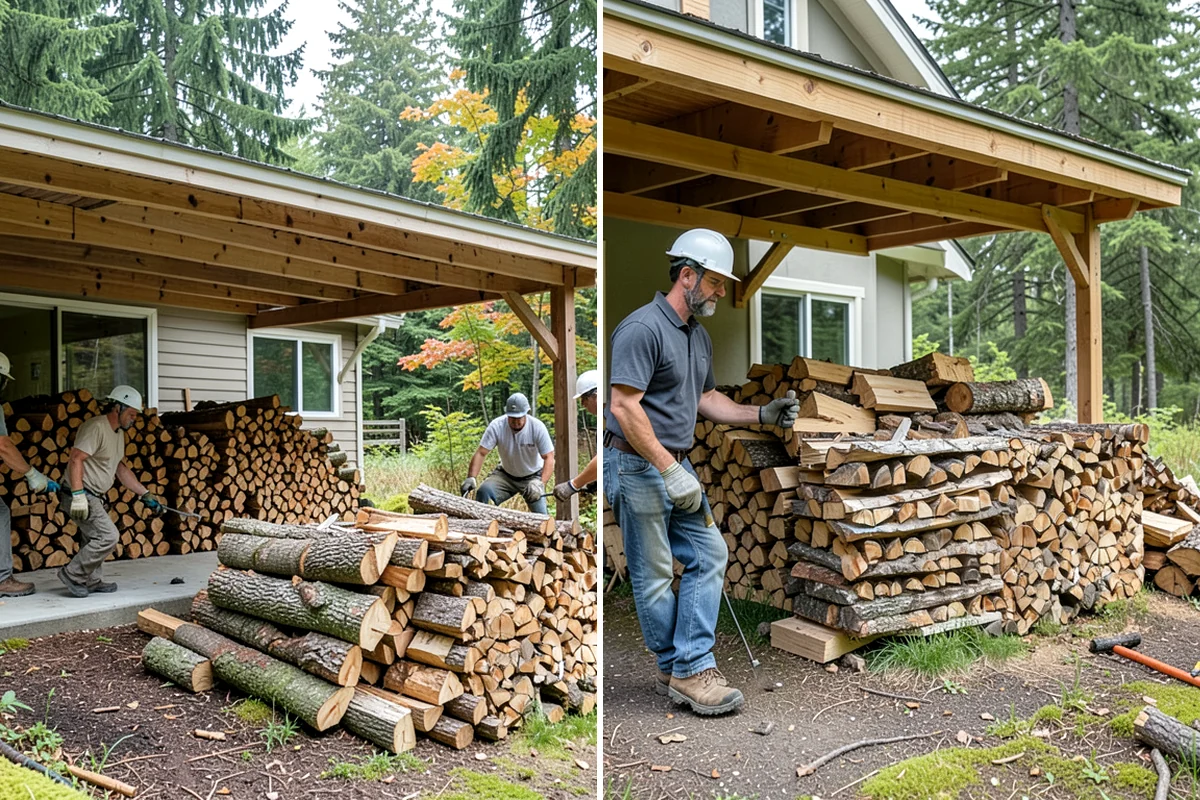 Scheduled Firewood Delivery in Arlington, Snohomish County, WA - You select your preferred delivery date and window