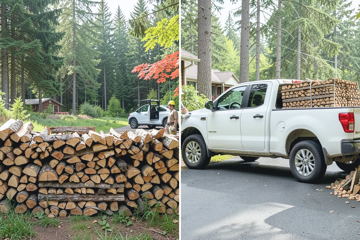 Scheduled Firewood Delivery in Auburn, King County, WA - You select your preferred delivery date and window