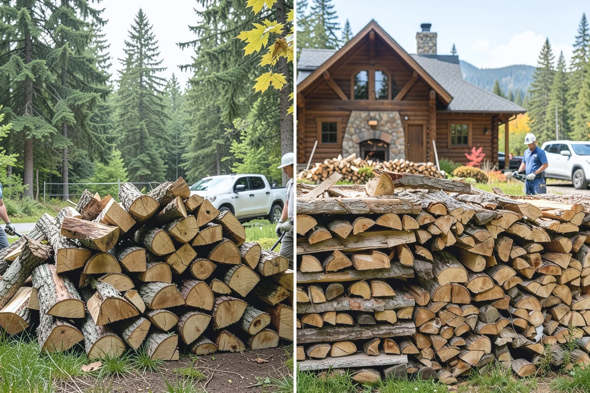 Scheduled Firewood Delivery in Beaux Arts Village, King County, WA - You select your preferred delivery date and window