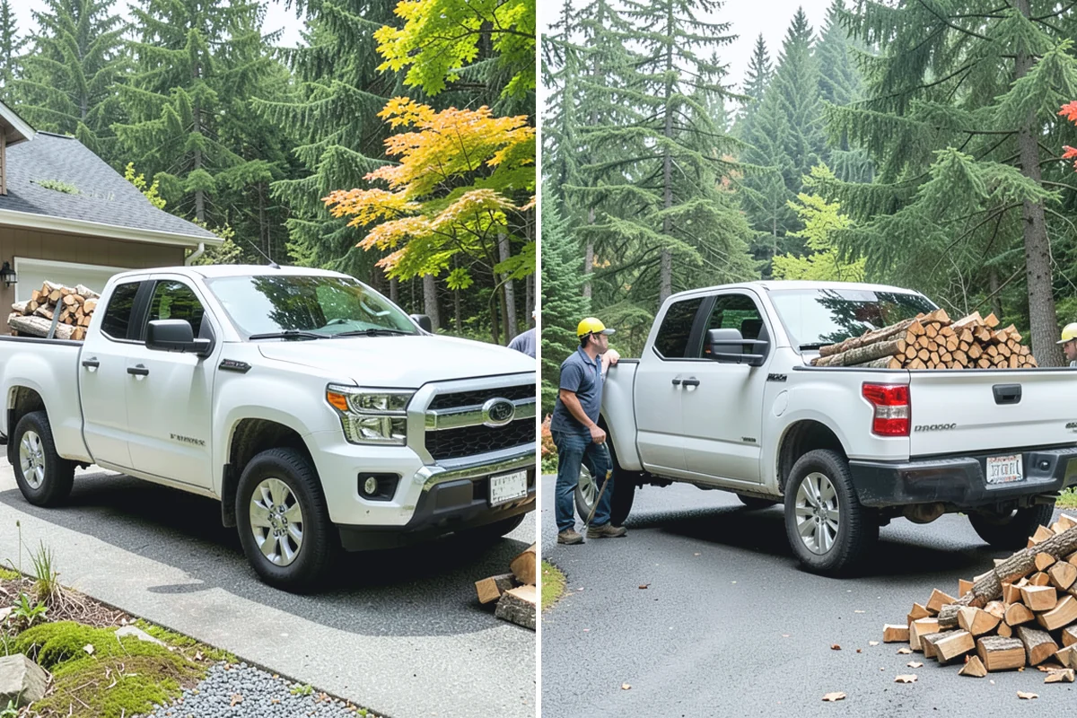 Scheduled Firewood Delivery in Bonney Lake, Pierce County, WA - You select your preferred delivery date and window