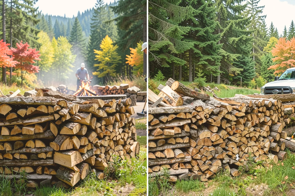 Scheduled Firewood Delivery in Bothell, King County, WA - You select your preferred delivery date and window