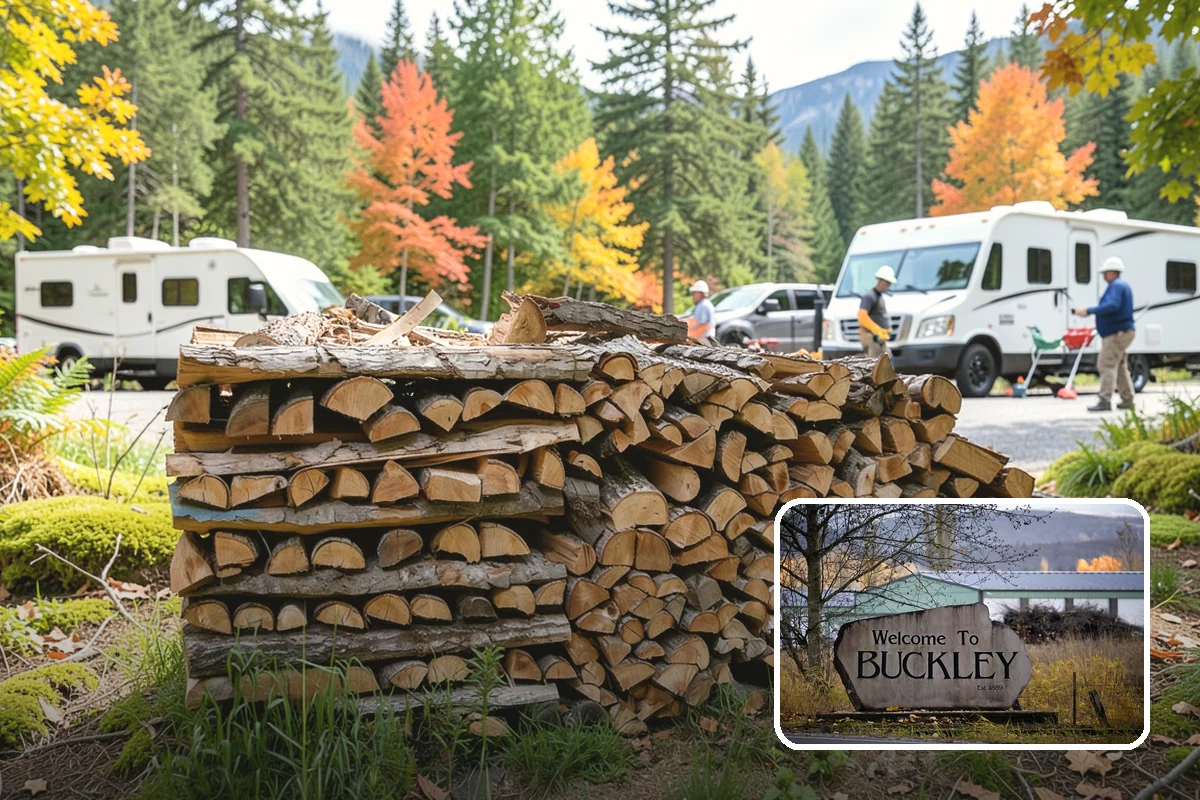 Scheduled Firewood Delivery in Buckley, Pierce County, WA - You choose the exact delivery date and window