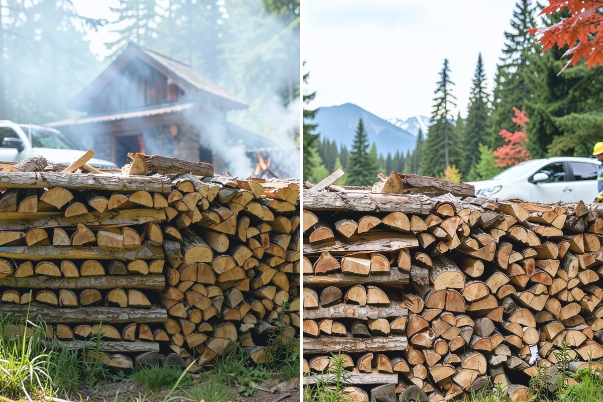 Scheduled Firewood Delivery in Buckley, Pierce County, WA - You select your preferred delivery date and window