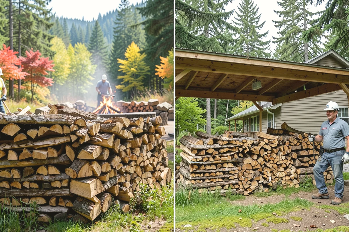 Scheduled Firewood Delivery in Burien, King County, WA - You select your preferred delivery date and window