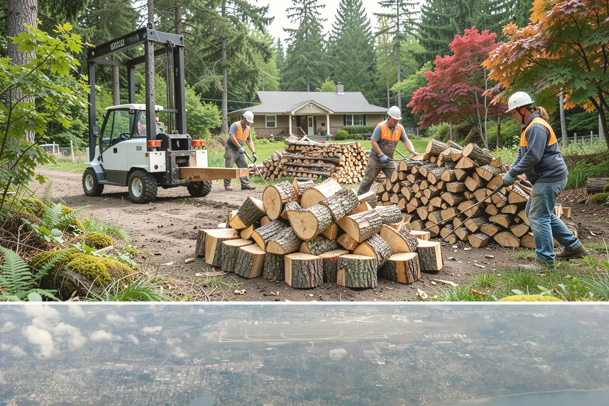 Scheduled Firewood Delivery in Burien, King County, WA - Schedule your delivery whenever it suits you, and book fall dates early since the heating season fills up fast.