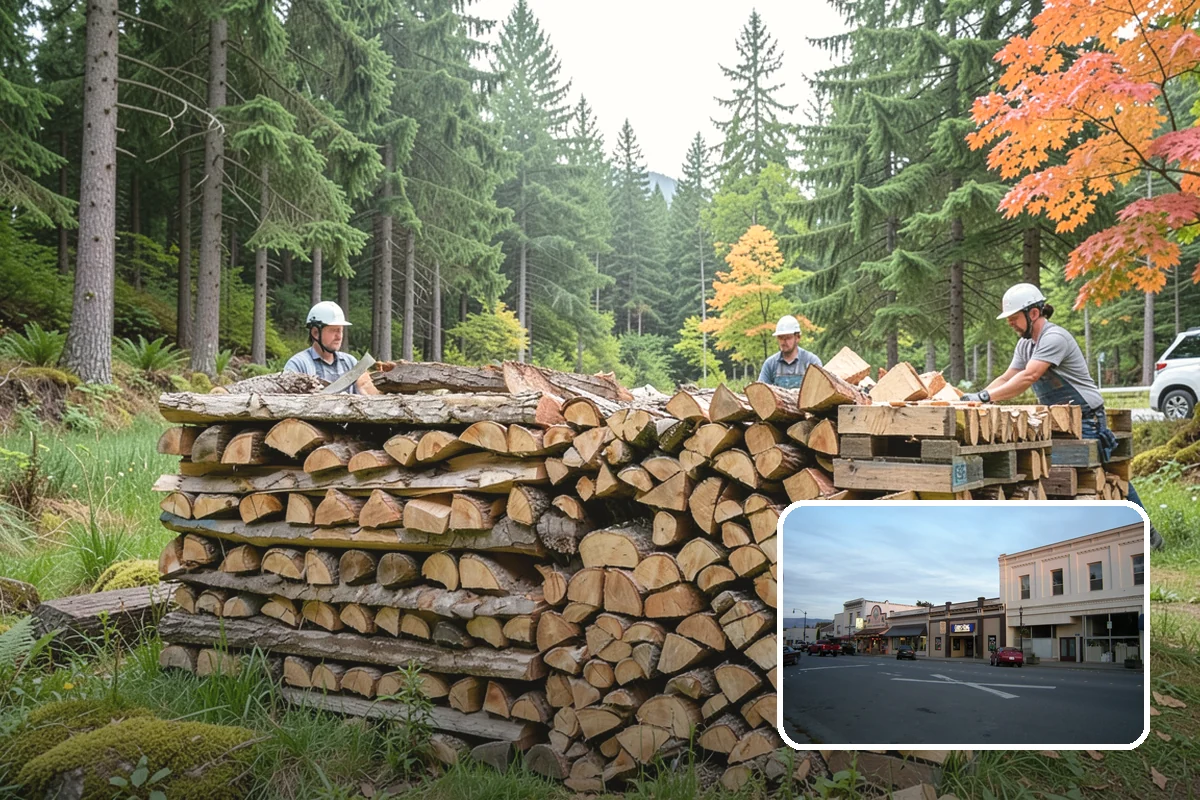 Scheduled Firewood Delivery in Burlington, Skagit County, WA - You choose the exact delivery date and window