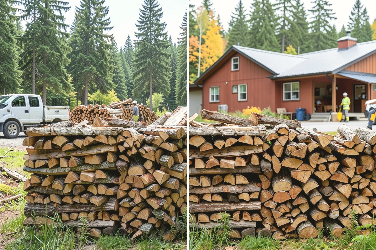 Scheduled Firewood Delivery in Burlington, Skagit County, WA - You select your preferred delivery date and window