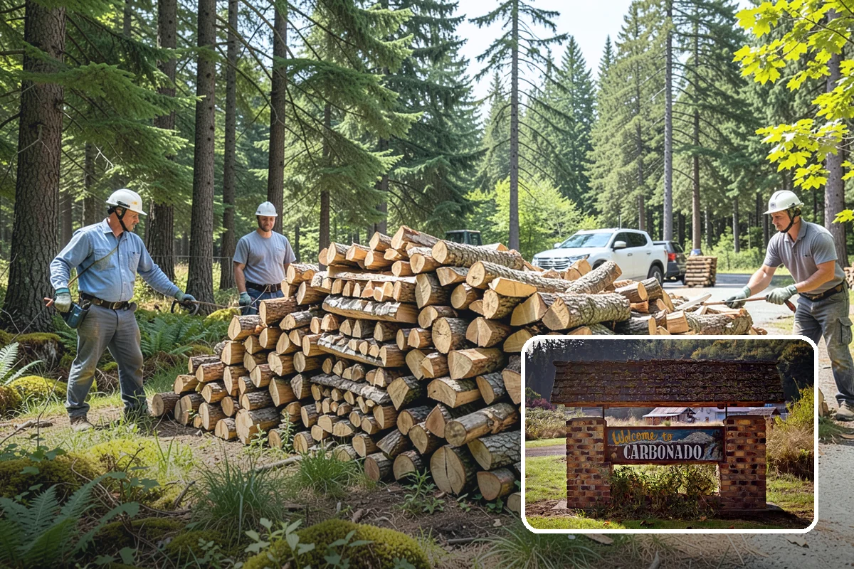 Scheduled Firewood Delivery in Carbonado, Pierce County, WA - You choose the exact delivery date and window