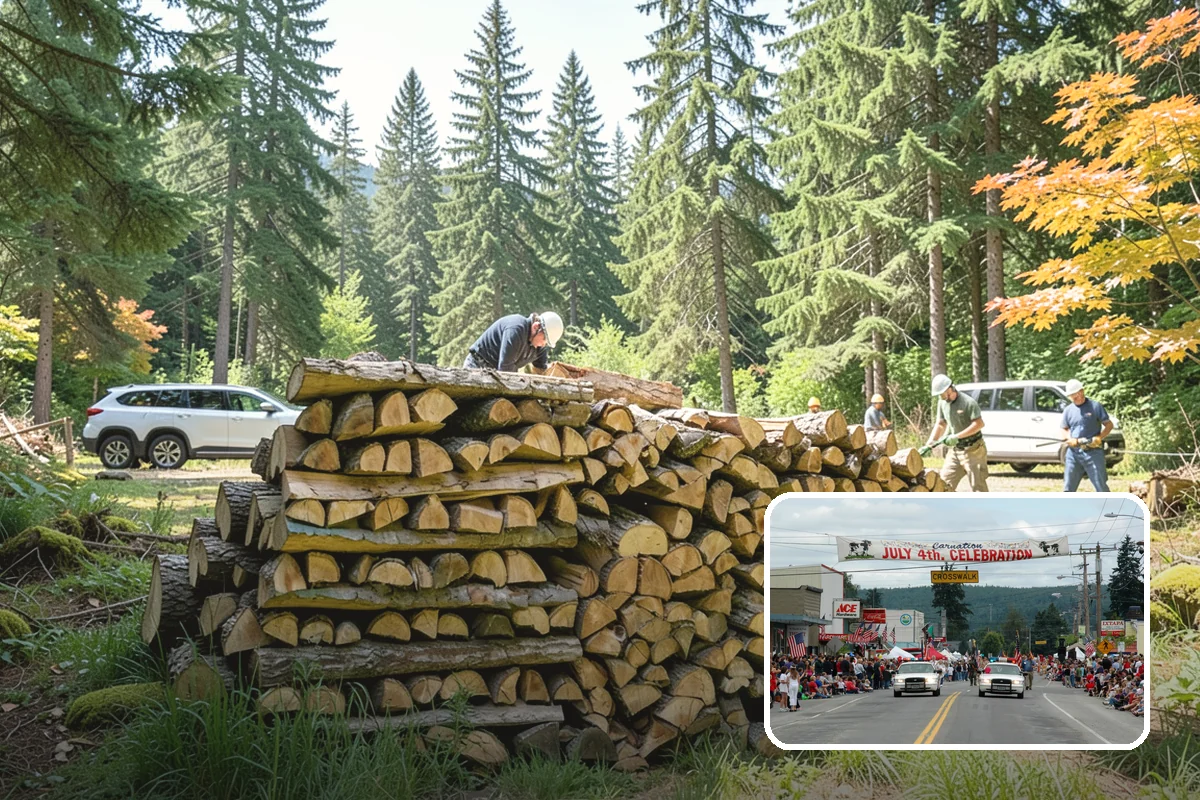 Scheduled Firewood Delivery in Carnation, King County, WA - You choose the exact delivery date and window