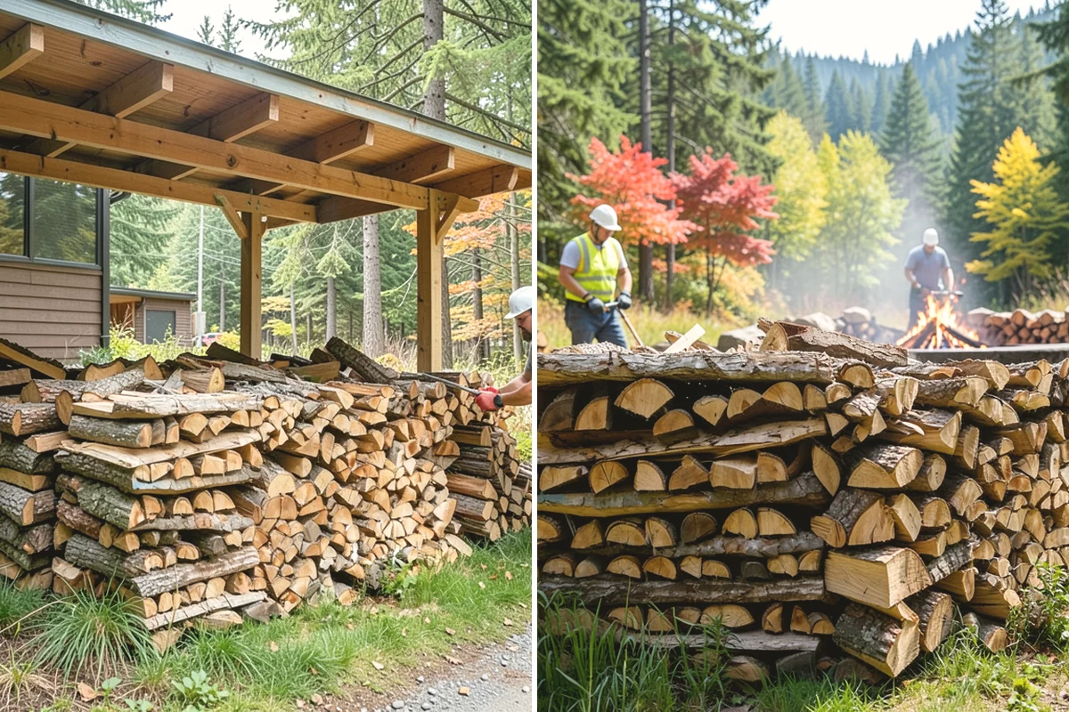 Scheduled Firewood Delivery in Carnation, King County, WA - You select your preferred delivery date and window