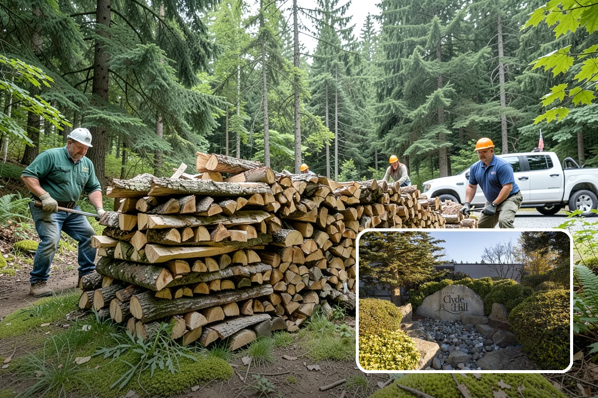 Scheduled Firewood Delivery in Clyde Hill, King County, WA - You choose the exact delivery date and window