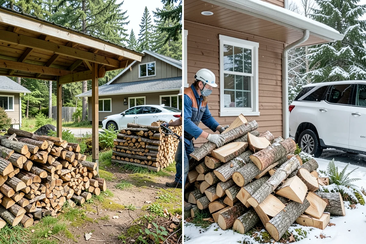 Scheduled Firewood Delivery in Clyde Hill, King County, WA - You select your preferred delivery date and window