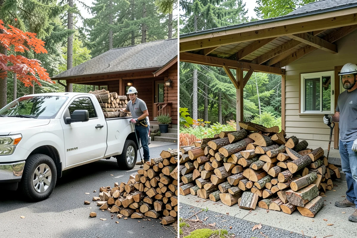 Scheduled Firewood Delivery in Concrete, Skagit County, WA - You select your preferred delivery date and window