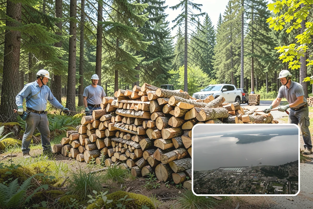 Scheduled Firewood Delivery in Des Moines, King County, WA - You choose the exact delivery date and window